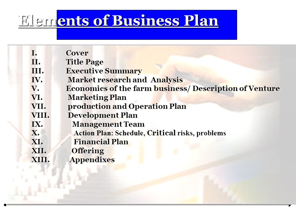What Are the Six Elements of a Business Plan?